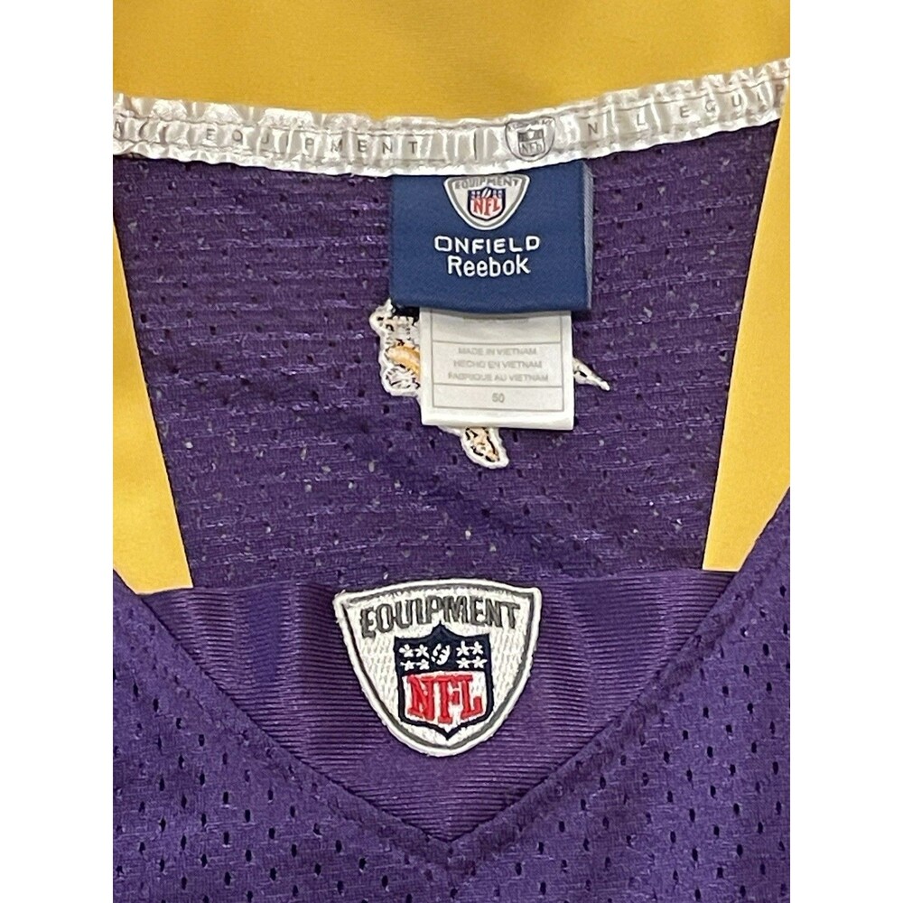 Jared Allen Minnesota Vikings #69 Stitched Reebok Purple Jersey Mens Size 50 - Picture 6 of 6